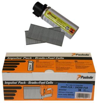 Pack de 2000 pointes + 2 Cartouches de gaz F18/38
