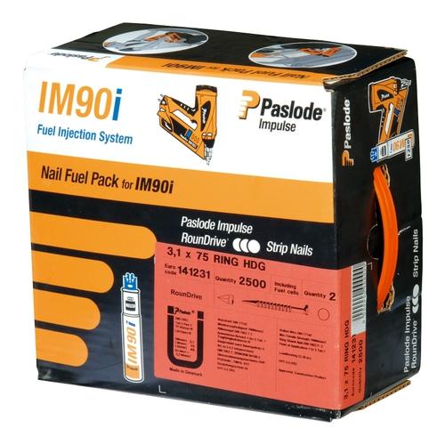 142030 Pointe crantée IM90I galva + Gaz - 3,1 x 75