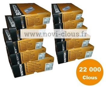 LOT 22 000 Clous en bande 34 2 8x75 Annelées acier LOT 22 000 Clous en bande