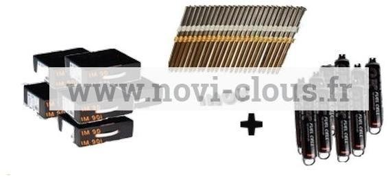 LOT 6 Packs Clous 3 1x55 Crantés Inox A2 Paslode SPIT LOT 6 Packs Clous 3 1x55 Crantés