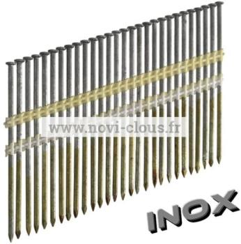 Clous en bande 20 2 8x55 Annelées Inox TB Clous en bande 20 2 8x55 Annelées