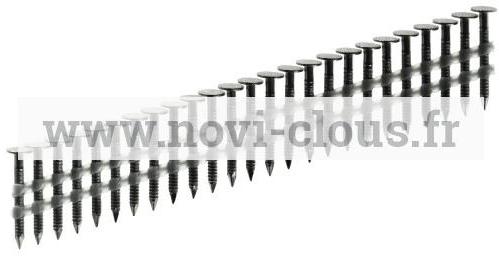 Clous en bande 21 2 8x25 Annelées Inox joint debout Clous en bande 21 2 8x25 Annelées