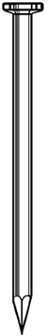 Pointe lisse en vrac tête plate (TP) 6 0 x 160 mm - Pointe lisse en vrac tête