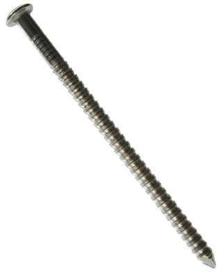 Pointe crantée inox pour bardage 2 5 x 50 mm boîte Pointe crantée inox pour bardage