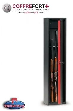 Armoire à fusils - Serrure à clé TECHNOMAX - TCH/4