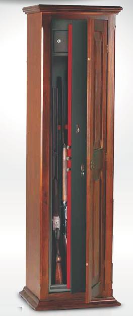 Armoire à fusils avec serrure à clé double panneto