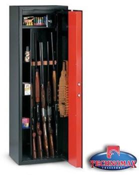 Armoire à fusils avec serrure à clé TECHNOMAX T-70