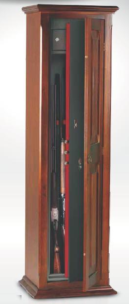 Armoire à fusils avec serrure à clé double panneto