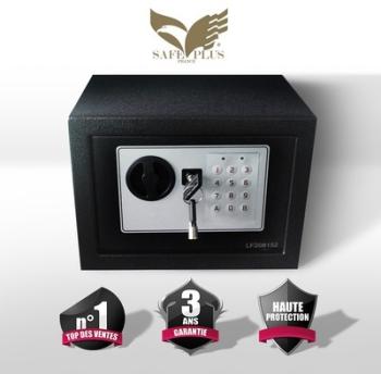 Coffre fort de sécurité - Serrure à clé + électron