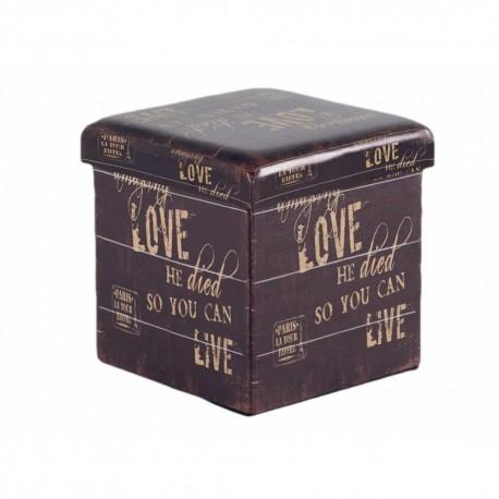 Pouf Robins Avec Coffre De Rangement Love - Sofaca