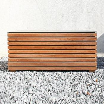 Forte - Coffre de rangement pour coussins L - naturel Forte - Coffre de rangement