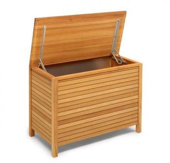 Deck - Coffre de rangement pour coussins - teck couvercle Deck - Coffre de rangement
