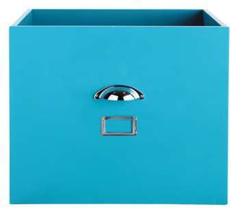 Casier de rangement en métal bleu L 45 cm Tonic