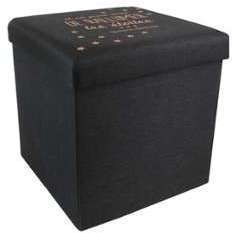 BANQUETTE DE RANGEMENT EN FEUTRINE - BOXY XS NOIR OR BANQUETTE DE RANGEMENT EN