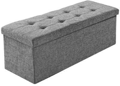 Tabouret Coffre de Rangement Pliant 110 cm x 38 cm