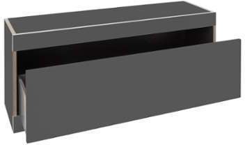 Flai - Banc de stockage avec tiroir - anthracite sans Flai - Banc de stockage avec