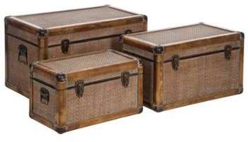 Malles de rangement en rotin Malles de rangement en rotin