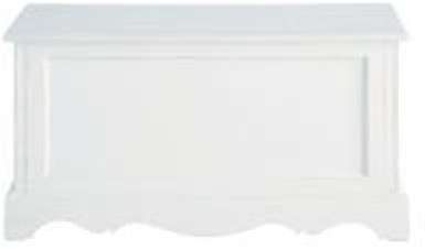 Coffre en bois de paulownia blanc L 80 cm Joséphin