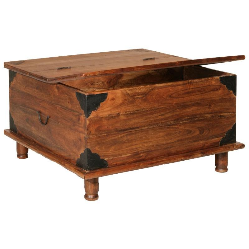 Coffre de rangement en Acacia massif - MADDY - L 9