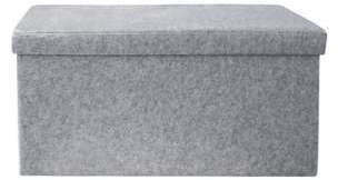 BANQUETTE DE RANGEMENT EN FEUTRINE - BOXY XL GRIS BANQUETTE DE RANGEMENT EN