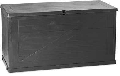 Coffre de rangement Wood - 420 L - Gris