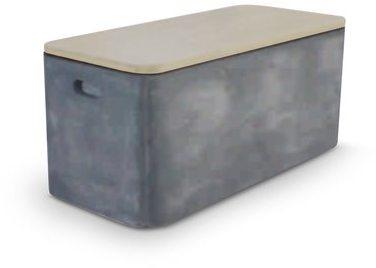 Coffre Forge Effet béton Gris Foncé Coffre Forge Effet béton Gris