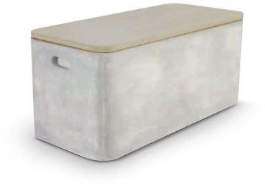 Coffre Forge Effet béton Gris Beige Coffre Forge Effet béton Gris