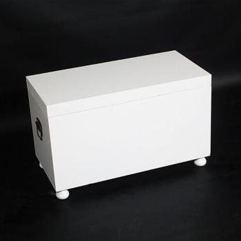Coffre Milan blanc en bois
