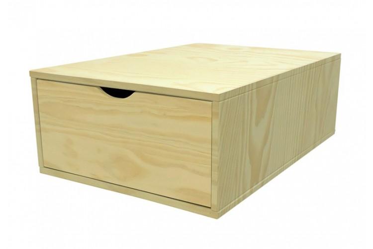 Cube de rangement profondeur 75 cm + tiroir Bois