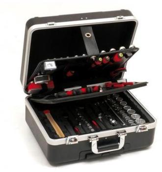 Valise Trolley Abs Noir - 128 Pièces