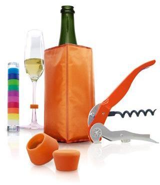 Set de 5 accessoires pour le vin Orange - Pulltex