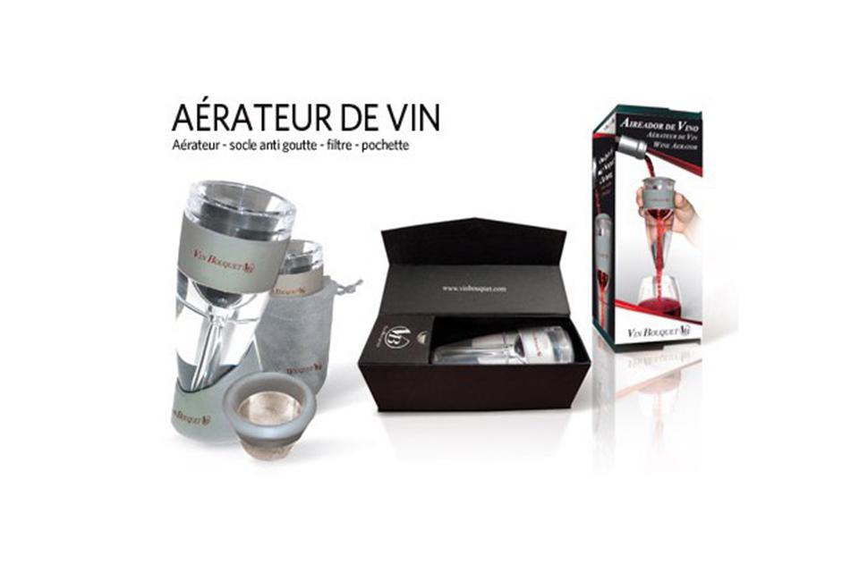 Aérateur à effet venturi pour décanter votre vin