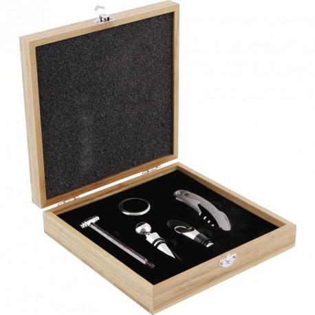 Coffret oenologique avec 5 accessoires