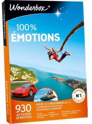 Coffret cadeau 100 Emotions Coffret cadeau Wonderbox Coffret cadeau 100 Emotions
