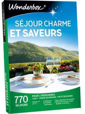 Coffret cadeau Séjour charme et saveurs Coffret cadeau Coffret cadeau Séjour charme