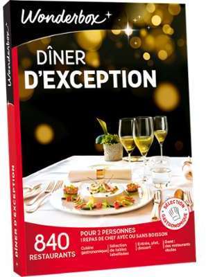 Coffret cadeau Dîner d exception Coffret cadeau Wonderbox Coffret cadeau Dîner d exception