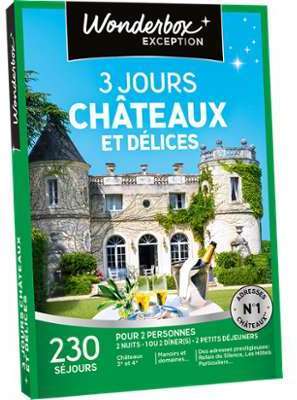 Coffret cadeau 3 jours châteaux et délices Coffret Coffret cadeau 3 jours châteaux