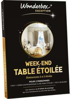 Coffret cadeau Week-end table étoilée Coffret cadeau Coffret cadeau Week-end table