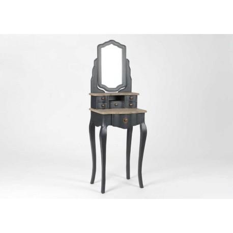 Coiffeuse Baroque chic gris foncé Célestine Coiffeuse Baroque chic gris