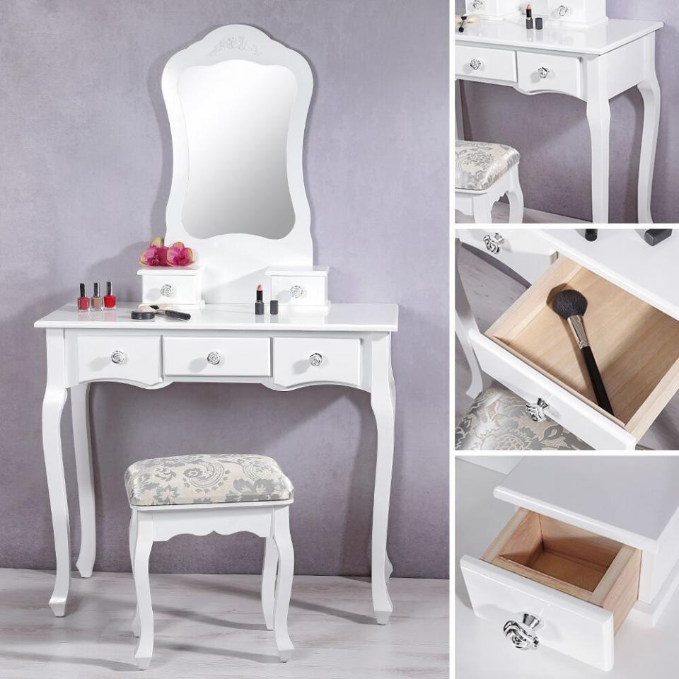 Table de maquillage style baroque