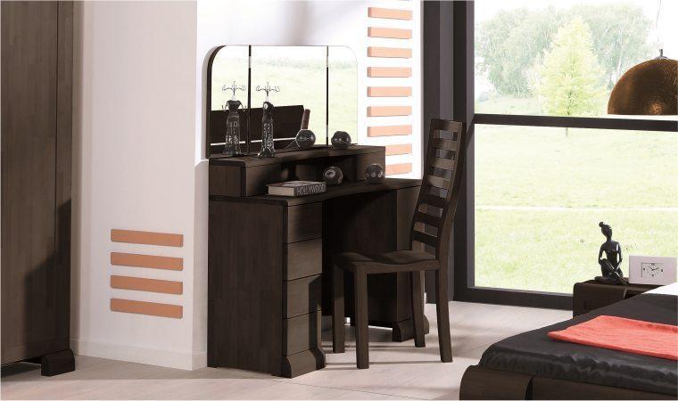 Coiffeuse pour chambre à coucher en hêtre massif T