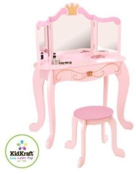 Kidkraft - Coiffeuse Et Tabouret Princesse Kidkraft - Coiffeuse Et Tabouret