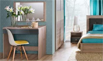 Coiffeuse moderne en bois vento Graphite OUi avec