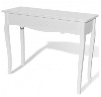 VidaXL Coiffeuse en bois blanche