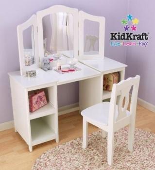 Kidkraft - Coiffeuse Et Chaise De Luxe Kidkraft - Coiffeuse Et Chaise
