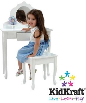 Kidkraft - Coiffeuse Et Tabouret De Taille Moyenne Kidkraft - Coiffeuse Et Tabouret