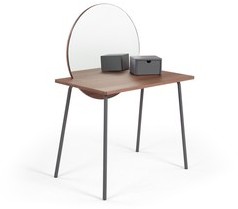 Aldo, coiffeuse, noyer et charbon