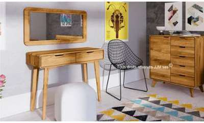 Coiffeuse contemporaine en chêne massif Greg Coiff