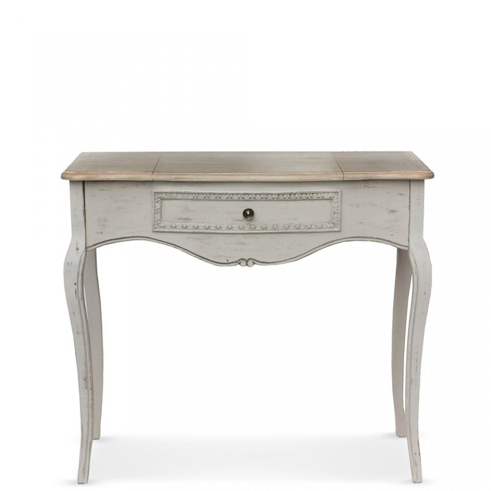 Coiffeuse avec miroir rabattable Helena Gris