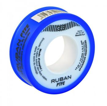 Ruban PTFE standard téflon 12mm X 12 m épaisseur 0 Ruban PTFE standard téflon